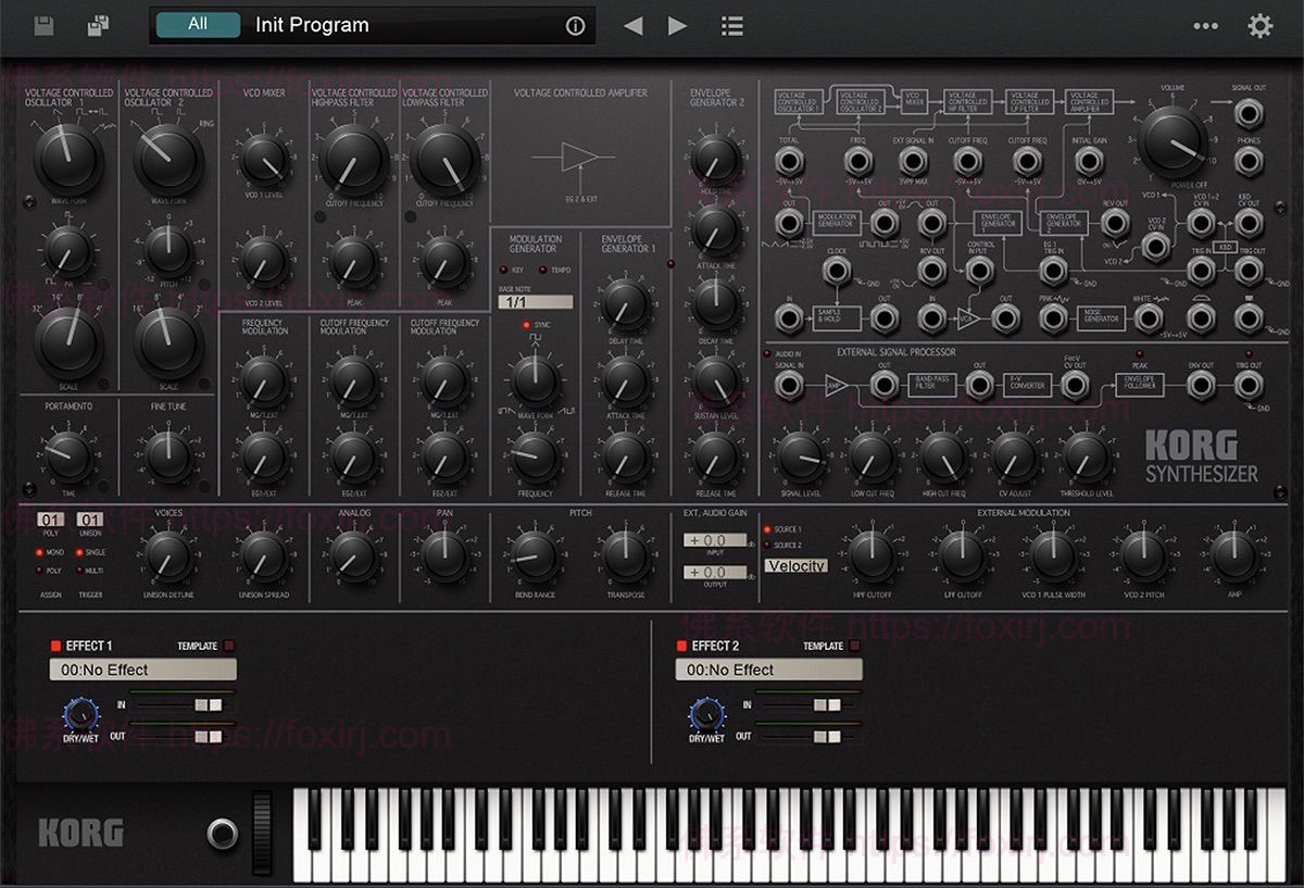 KORG MS-20 2.4.2 音频合成器插件-佛系软件 KORG MS-20 2.4.2 音频合成器插件-佛系软件