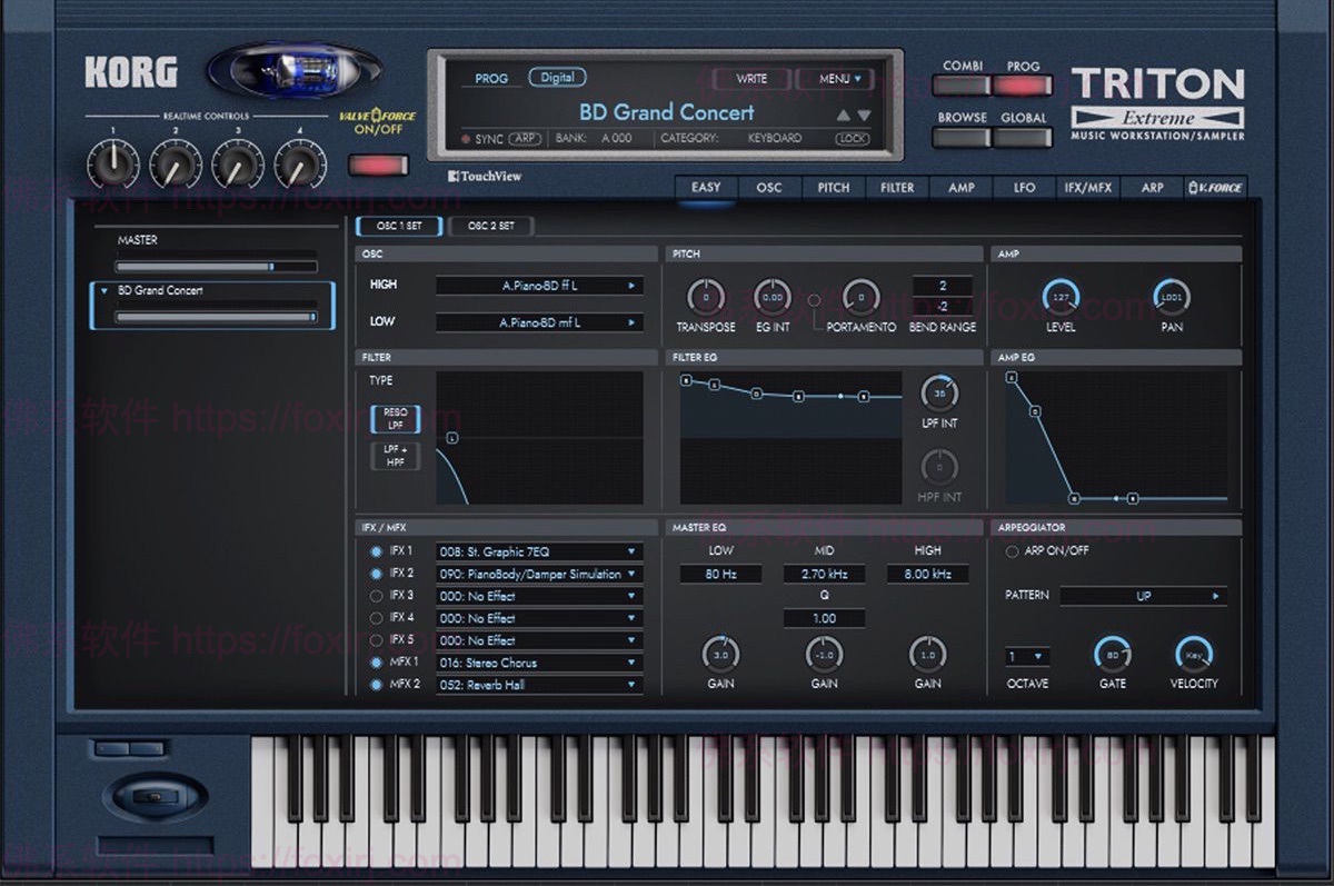 KORG TRITON Extreme 1.1.1 HI合成器插件-佛系软件 KORG TRITON Extreme 1.1.1 HI合成器插件-佛系软件