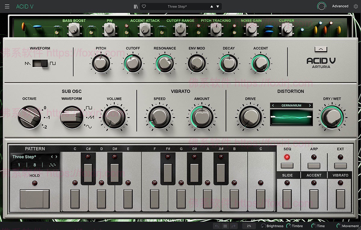 Arturia Acid V 1.1.4.6106 经典低音合成器插件