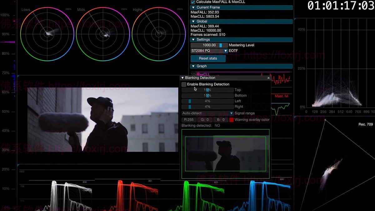 Nobe OmniScope 1.11.15 视频调色示波器插件-佛系软件 Nobe OmniScope 1.11.15 视频调色示波器插件-佛系软件