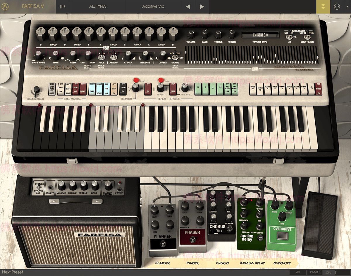 Arturia Farfisa V 1.11.1.2939 电风琴模拟合成器插件-佛系软件 Arturia Farfisa V 1.11.1.2939 电风琴模拟合成器插件-佛系软件