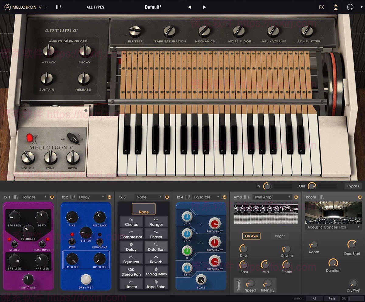 Arturia Mellotron V 1.9.4.6126 Mellotron模拟合成器插件-佛系软件 Arturia Mellotron V 1.9.4.6126 Mellotron模拟合成器插件-佛系软件