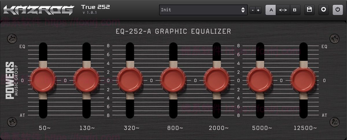 Kazrog True 252 1.1.3 模拟均衡器效果插件-佛系软件 Kazrog True 252 1.1.3 模拟均衡器效果插件-佛系软件