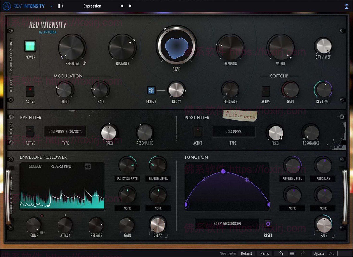 Arturia Rev INTENSITY 1.4.0.4061 声音混响效果处理插件-佛系软件 Arturia Rev INTENSITY 1.4.0.4061 声音混响效果处理插件-佛系软件