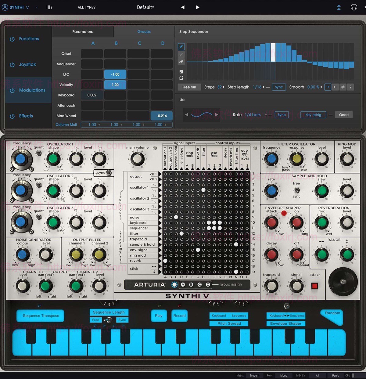Arturia Synthi V 1.9.3.6106 EMS Synthi AKS模拟合成插件