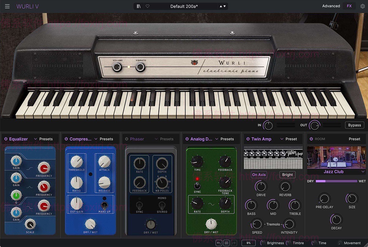 Arturia Wurli V 3.0.3.6106 Wurlitzer钢琴模拟合成插件-佛系软件 Arturia Wurli V 3.0.3.6106 Wurlitzer钢琴模拟合成插件-佛系软件