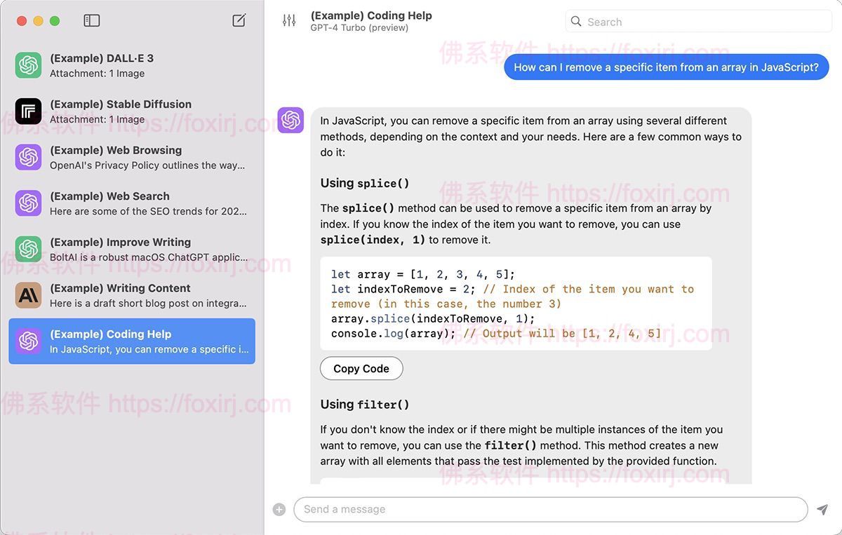 BoltAI 1.36.4 AI智能辅助助手-佛系软件 BoltAI 1.36.4 AI智能辅助助手-佛系软件