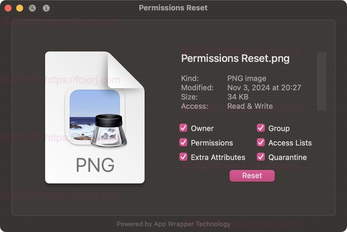 Permissions Reset 2.0 mac软件权限重置-佛系软件 Permissions Reset 2.0 mac软件权限重置-佛系软件