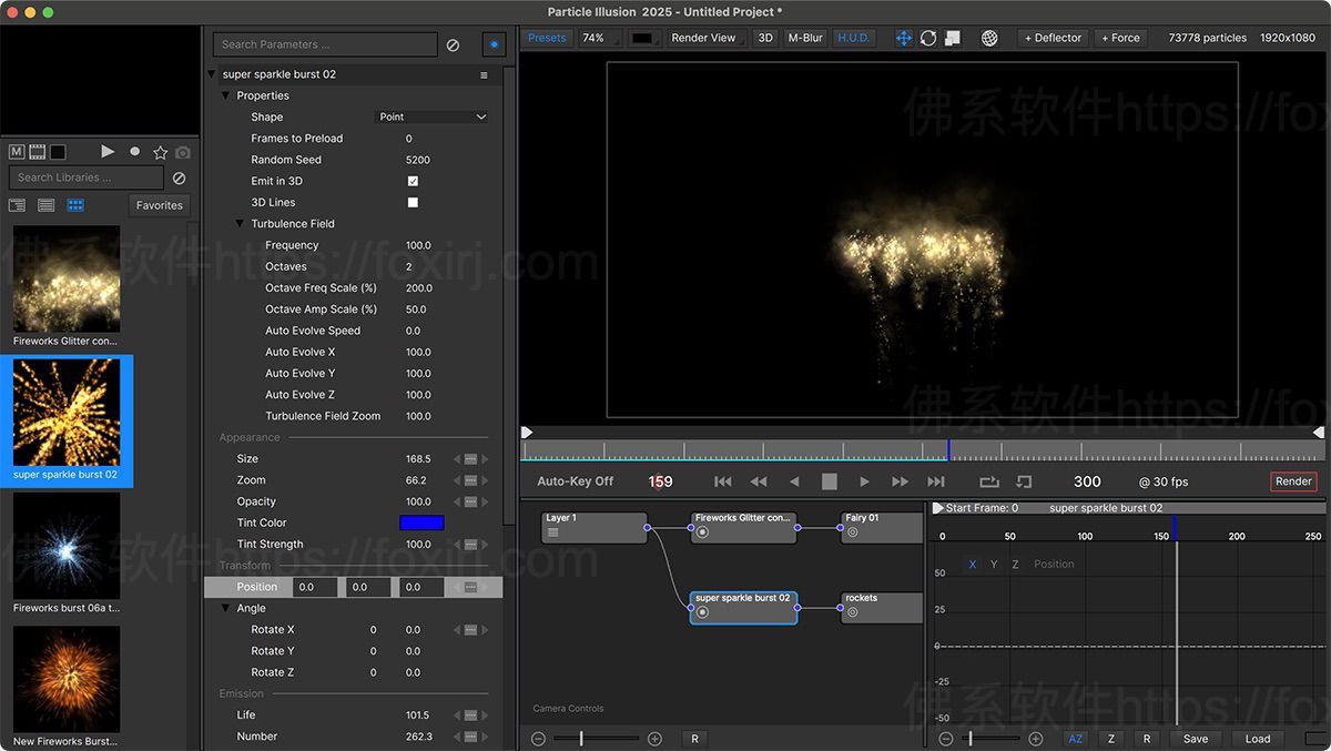 Boris FX Particle Illusion Pro 2025 18.0.2.312 幻影粒子视觉特效-佛系软件 Boris FX Particle Illusion Pro 2025 18.0.2.312 幻影粒子视觉特效-佛系软件