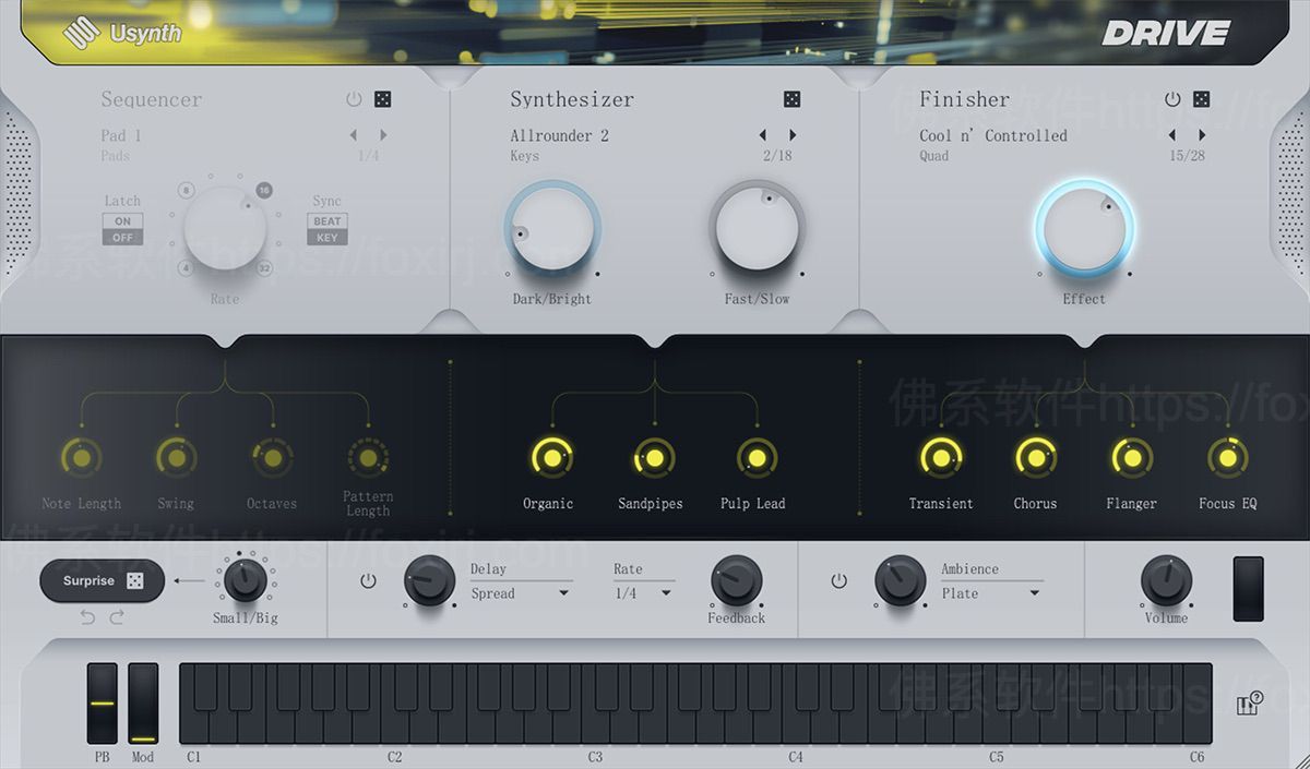 UJAM Usynth Bundle 1.3.2 音频合成器插件-佛系软件 UJAM Usynth Bundle 1.3.2 音频合成器插件-佛系软件