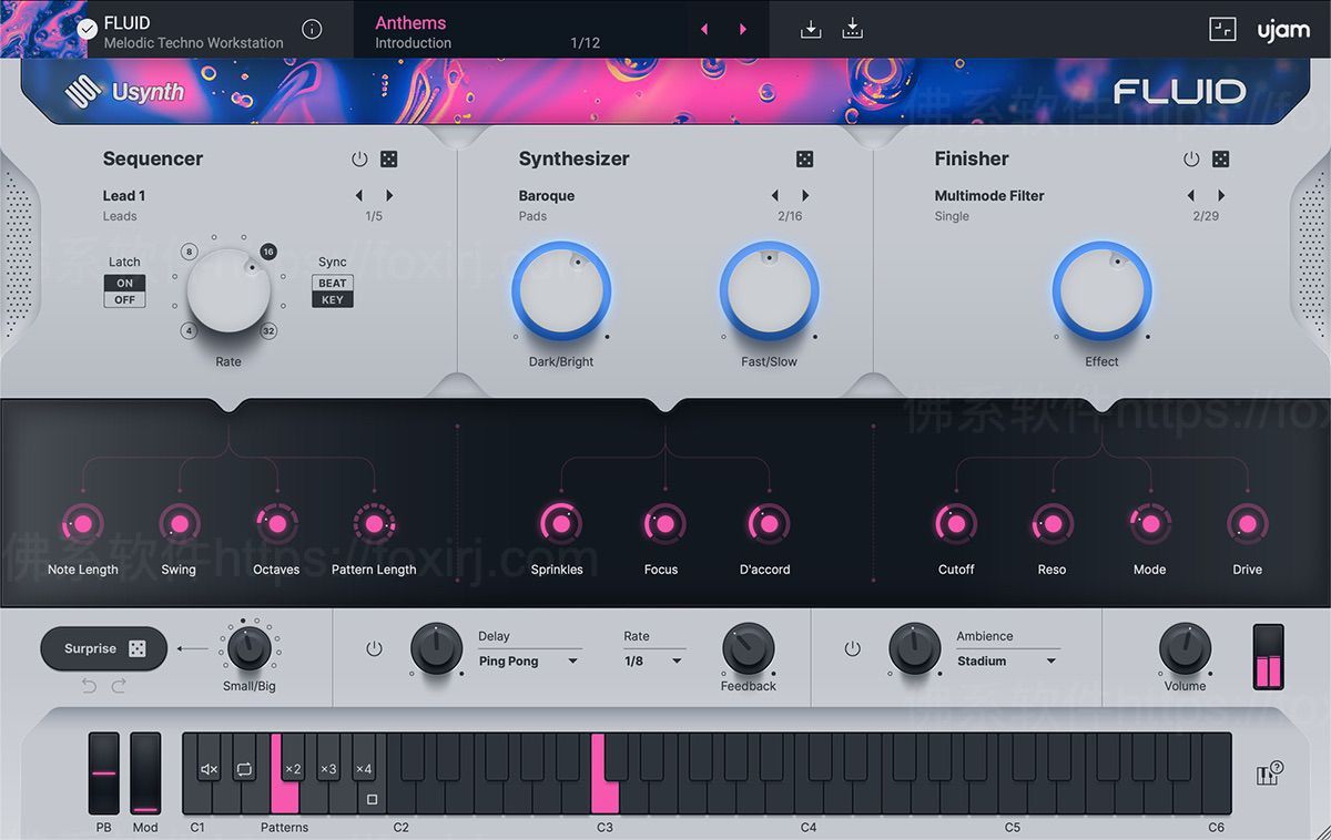 UJAM Usynth Bundle 1.3.2 音频合成器插件-佛系软件 UJAM Usynth Bundle 1.3.2 音频合成器插件-佛系软件