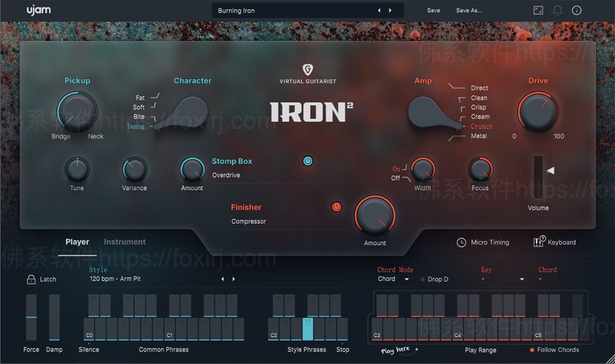 UJAM Virtual Guitarist IRON 2.3.0 吉他和弦效果模拟插件