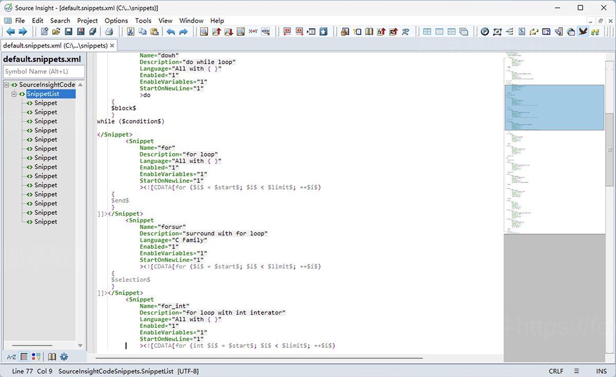 Source Insight 4.00.0141 代码编辑分析