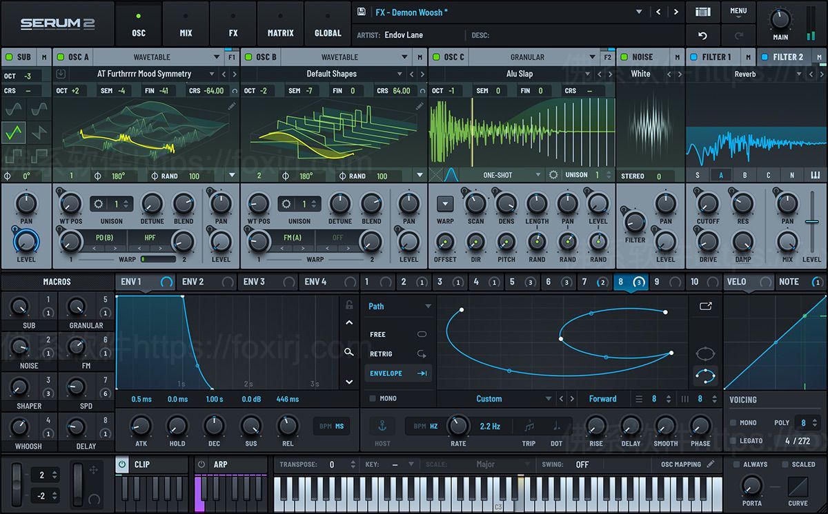 Xfer Records Serum 2.0.22 音频波形合成插件-佛系软件 Xfer Records Serum 2.0.22 音频波形合成插件-佛系软件