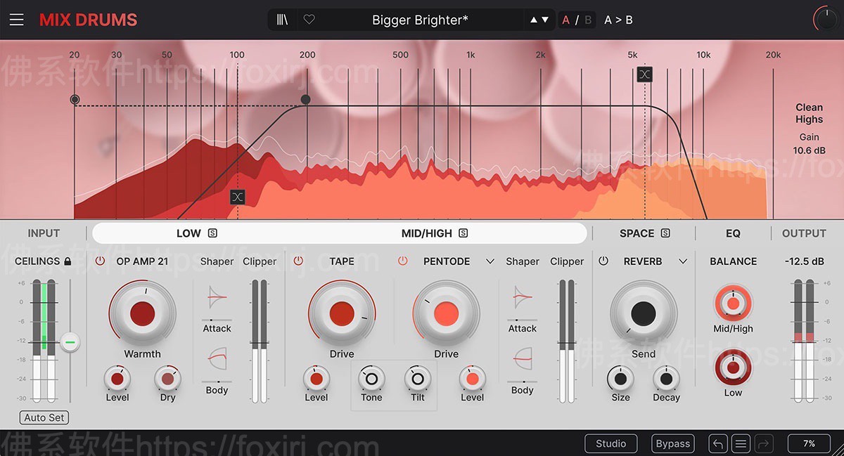 Arturia Mix DRUMS 1.0.0.6186 混合鼓处理插件