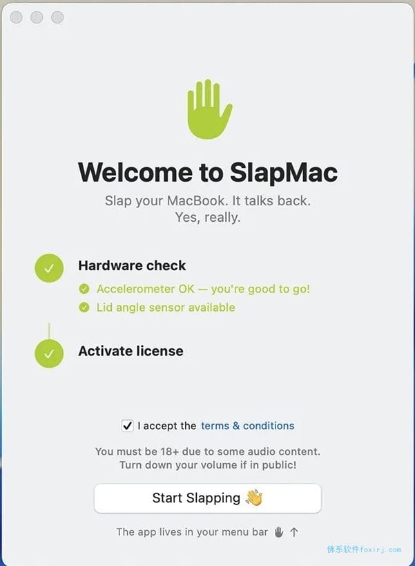 SlapMac v1.4.6 趣味菜单栏小工具 图1